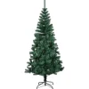 vidaXL Künstlicher Weihnachtsbaum Schillernde Spitzen Grün 180 cm PVC