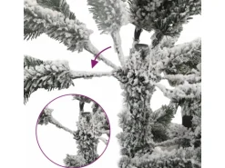 vidaXL Künstlicher Weihnachtsbaum Beschneit 120 cm PVC&PE