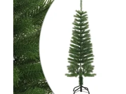 vidaXL Künstlicher Weihnachtsbaum mit Ständer Schlank 120 cm PE