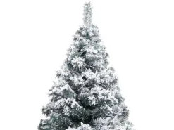 vidaXL Künstlicher Weihnachtsbaum Beschneit Grün 150 cm PVC