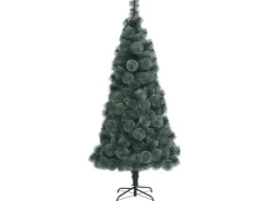 vidaXL Künstlicher Weihnachtsbaum mit Ständer Grün 210cm PET