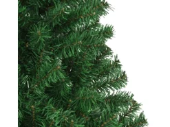 vidaXL Künstlicher Weihnachtsbaum mit Dicken Zweigen Grün 210 cm PVC