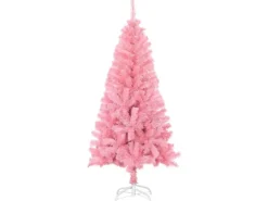 vidaXL Künstlicher Weihnachtsbaum mit Ständer Rosa 150 cm PVC