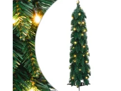 vidaXL Künstlicher Weihnachtsbaum mit Beleuchtung 30 LEDs 60 cm