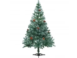 vidaXL Künstlicher Weihnachtsbaum mit Tannenzapfen 150 cm