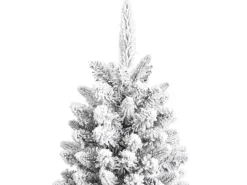 vidaXL Künstlicher Weihnachtsbaum Beschneit 240 cm PVC PE