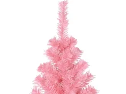 vidaXL Künstlicher Weihnachtsbaum mit Ständer Rosa 210 cm PVC