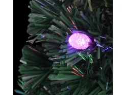 vidaXL Künstlicher Weihnachtsbaum mit StänderLED 150 cm Fiberoptik