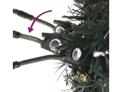 vidaXL Künstlicher Weihnachtsbaum mit Ständer Grün 180 cm PVC