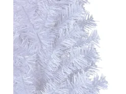 vidaXL Künstlicher Weihnachtsbaum mit Dicken Zweigen Weiß 180 cm PVC