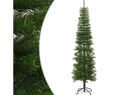 vidaXL Künstlicher Weihnachtsbaum mit Ständer Schlank 210 cm PE