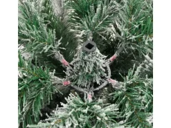 vidaXL Künstlicher Weihnachtsbaum Klappbar Beschneit 120 cm Modell 4