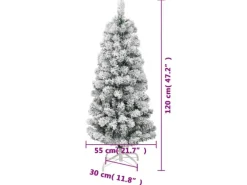 vidaXL Künstlicher Weihnachtsbaum Klappbar Beschneit 120 cm Modell 4