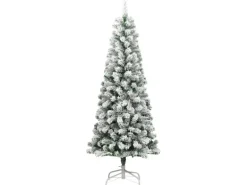vidaXL Künstlicher Weihnachtsbaum Klappbar Beschneit 210 cm Modell 4