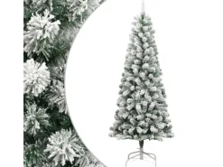 vidaXL Künstlicher Weihnachtsbaum Klappbar Beschneit 210 cm Modell 4