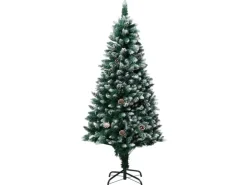 vidaXL Künstlicher Weihnachtsbaum mit Kiefernzapfen und Schnee 150 cm