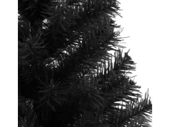 vidaXL Künstlicher Weihnachtsbaum mit Ständer Schwarz 150 cm PVC