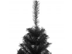 vidaXL Künstlicher Weihnachtsbaum mit Ständer Schwarz 150 cm PVC