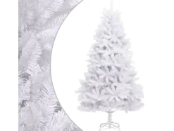 vidaXL Künstlicher Weihnachtsbaum Klappbar mit Ständer Weiß 240 cm