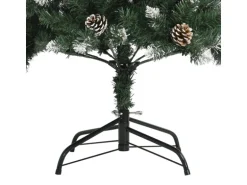 vidaXL Künstlicher Weihnachtsbaum mit Ständer Grün 240 cm PVC Modell 1