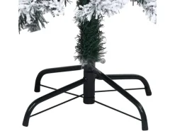 vidaXL Künstlicher Weihnachtsbaum Beschneit Grün 240 cm PVC