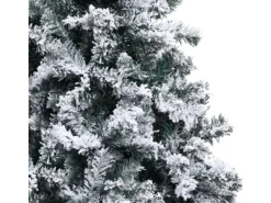 vidaXL Künstlicher Weihnachtsbaum Beschneit Grün 240 cm PVC