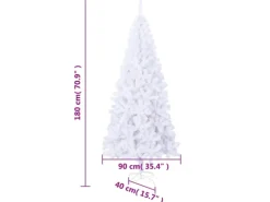 vidaXL Künstlicher Weihnachtsbaum mit Ständer 180 cm 620 Zweige