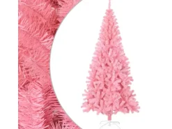 vidaXL Künstlicher Weihnachtsbaum mit Ständer Rosa 180 cm PVC