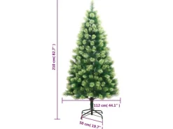 vidaXL Künstlicher Weihnachtsbaum Klappbar mit Ständer 210 cm Modell 1