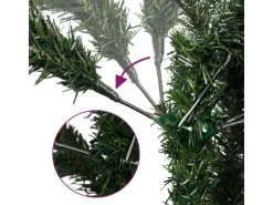 vidaXL Künstlicher Weihnachtsbaum Klappbar mit Ständer 210 cm Modell 1