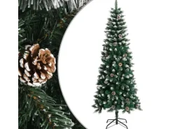 vidaXL Künstlicher Weihnachtsbaum mit Ständer Grün 210 cm PVC Modell 1