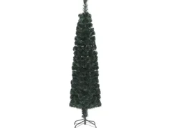 vidaXL Künstlicher Weihnachtsbaum Schlank mit Ständer 120 cm Glasfaser
