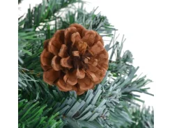 vidaXL Künstlicher Weihnachtsbaum mit Tannenzapfen 210 cm