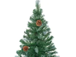 vidaXL Künstlicher Weihnachtsbaum mit Tannenzapfen 210 cm
