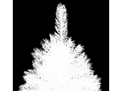 vidaXL Künstlicher Weihnachtsbaum Naturgetreue Nadeln Weiß 210 cm