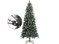 vidaXL Künstlicher Weihnachtsbaum mit Ständer Grün 150 cm PVC Modell 1