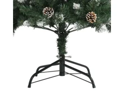 vidaXL Künstlicher Weihnachtsbaum mit Ständer Grün 150 cm PVC Modell 1