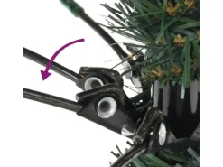 vidaXL Künstlicher Weihnachtsbaum mit Ständer Grün 150 cm PVC Modell 1