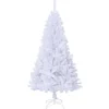vidaXL Künstlicher Weihnachtsbaum mit Dicken Zweigen Weiß 150 cm PVC