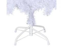 vidaXL Künstlicher Weihnachtsbaum mit Dicken Zweigen Weiß 150 cm PVC