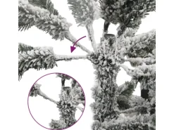 vidaXL Künstlicher Weihnachtsbaum Klappbar Beschneit 150 cm Modell 5