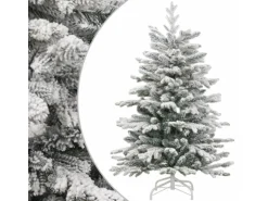 vidaXL Künstlicher Weihnachtsbaum Klappbar Beschneit 150 cm Modell 5