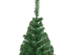 vidaXL Künstlicher Weihnachtsbaum mit Dicken Zweigen Grün 240 cm PVC