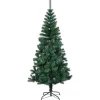 vidaXL Künstlicher Weihnachtsbaum Schillernde Spitzen Grün 240 cm PVC