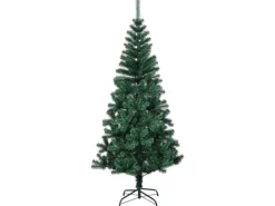vidaXL Künstlicher Weihnachtsbaum Schillernde Spitzen Grün 240 cm PVC
