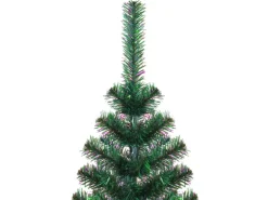 vidaXL Künstlicher Weihnachtsbaum Schillernde Spitzen Grün 240 cm PVC