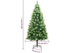 vidaXL Künstlicher Weihnachtsbaum Klappbar mit Ständer 180 cm Modell 1