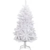 vidaXL Künstlicher Weihnachtsbaum Klappbar mit Ständer Weiß 120 cm