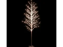 vidaXL LED-Birke Warmweiß 672 LEDs 400 cm