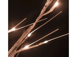 vidaXL LED-Birke Warmweiß 672 LEDs 400 cm